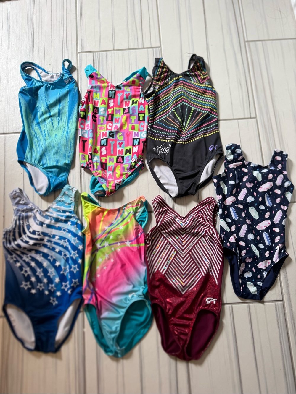 GK & Destira leotards - children’s medium (CM)